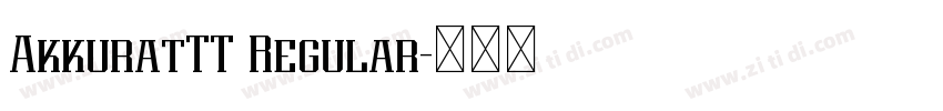 AkkuratTT Regular字体转换 AkkuratTT Regular字体转换